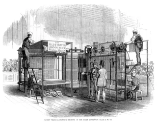 Patentierte vertikale Druckmaschine, Große Ausstellung, London, 1851