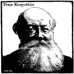 Peter Kropotkin, russischer Anarchist, um 1920