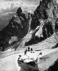 Peteret-Grat, Mont Blanc, Frankreich, frühes 20. Jahrhundert