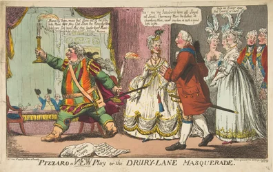 Pizzaro ein neues Stück oder die Drury-Lane-Maskerade, 11. Juni 1799