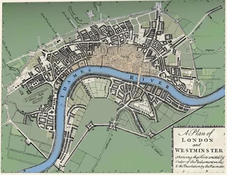 Plan von London und Westminster, 1749, 1903