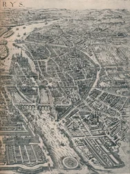 Plan von Paris, um 1630, 1915