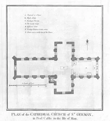 Plan der Kathedrale St. German, spätes 18. Jahrhundert