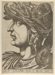 Tafel 2: Octavian im Profil nach links, aus 