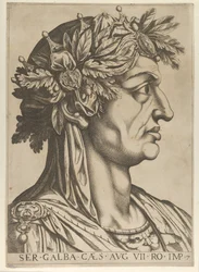 Tafel 7: Servius Galba im Profil nach rechts, aus 