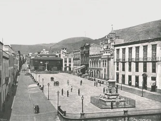 Plaza de la Candelaria, Santa Cruz de Tenerife, Kanarische Inseln, Spanien, 1895
