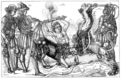 Pollaiuolos Kampf der Kentauren, 1882