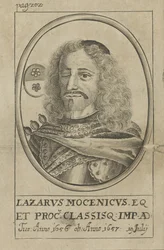 Porträt von Admiral Lazzaro Mocenigo 1624-1657, ca. 1720