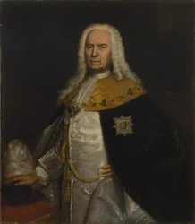 Porträt von Graf Andrei Iwanowitsch Uschakow 1708-1739, Mitte des 18. Jahrhunderts