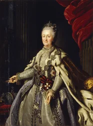 Porträt der Kaiserin Katharina II 1729-1796