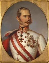 Porträt von Franz Joseph I. von Österreich, ca. 1855