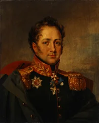 Porträt von General Alexander Alexandrowitsch Pissarew 1780-1848, erstes Viertel des 19. Jahrhunderts