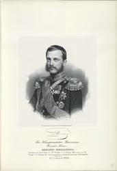 Porträt von Großherzog Michael Nikolajewitsch von Russland 1832-1909, 1858