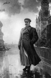 Porträt von Joseph Stalin, Ölgemälde von Alexander Gerasimov