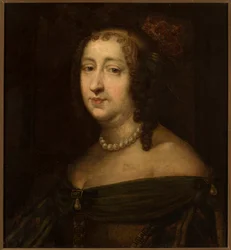 Porträt von Marie Louise Gonzaga, Königin von Polen, Mitte des 17. Jahrhunderts