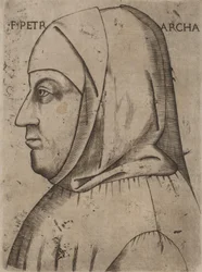Porträt von Petrarca, erste Hälfte des 16. Jahrhunderts