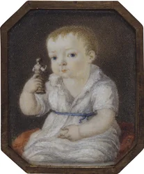 Porträt von Sergey Ivanovich Volkov als Kind, um 1808