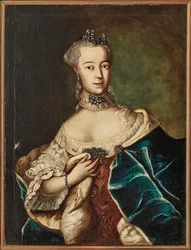 Porträt von Friederike Caroline von Sachsen-Coburg-Saalfeld, Markgräfin von...