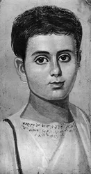 Porträt eines jungen Jungen, Al-Fayyum, Ägypten, 2. Jahrhundert 1936