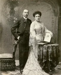 Porträt des Leiters der Moskauer Adelsversammlung Pyotr Basilevsky 1855-1920