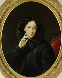 Porträt der Schauspielerin des kaiserlichen Theaters Vera Samoylova, Mitte des 19. Jahrhunderts