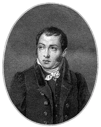 Porträt des Autors Faddei Bulgarin 1789-1859, 1828