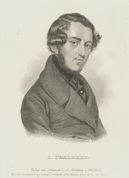 Porträt des Pianisten und Komponisten Sigismund Thalberg, um 1850
