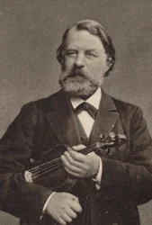 Porträt des Geigers und Komponisten Joseph Joachim 1831-1907