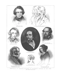 Porträts von Charles Dickens in verschiedenen Lebensphasen