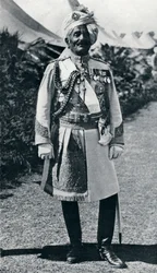 Pratap Singh 1845-1922, britischer indischer Offizier und Maharaja, 1914