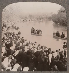 Priester segnen den Jordan, ca. 1900