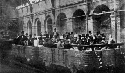 Premierminister William Gladstone eröffnet die Metropolitan Railway, London, 1863 1951