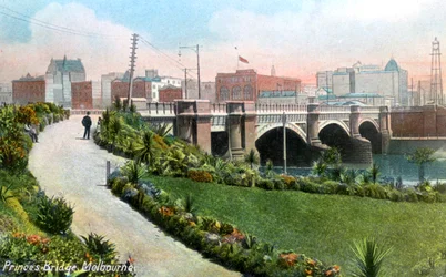Princes Bridge, Melbourne, Australien, 1912