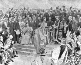 Prinzessin Alexandra erhält den Doktorgrad in Musik...1896, 1901