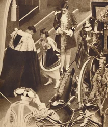Prinzessin Elizabeth verwaltet den Zug, 12. Mai 1937