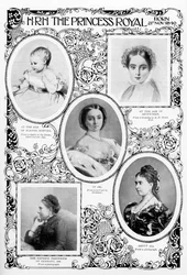 Prinzessin Victoria Adelaide Mary Louise, älteste Tochter von Königin Victoria, spätes 19. Jahrhundert