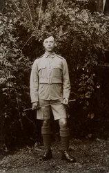 Private Nelson, 5. East Surrey Regiment, Chakrata, Indien, 1917