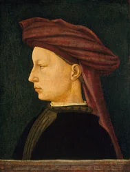Profilporträt eines jungen Mannes, 1430-1450