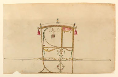 Projekt für einen Sänftenstuhl