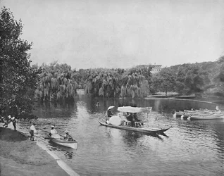 Öffentlicher Garten und See, Boston, ca. 1897