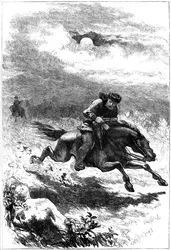 Verfolgung von Paul Revere, dem Späher, 1775 um 1880