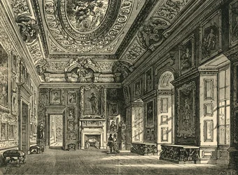 Zeichenzimmer von Königin Caroline, Kensington Palace, um 1876
