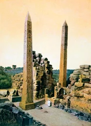 Obelisk der Königin Hatschepsut, Tempel des Amun, Karnak, Luxor, Ägypten, 20. Jahrhundert