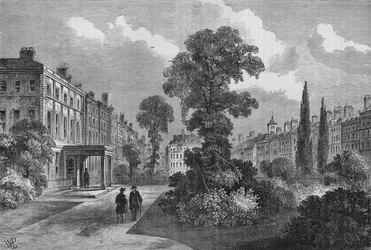 Queen Square, Bloomsbury, London, 1810-1878