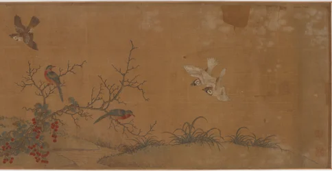 Kaninchen, Vögel und Blumen, 17. Jahrhundert