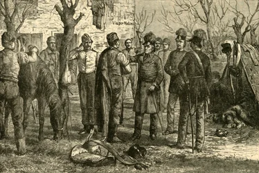Radetzky nach dem Sieg bei Novara
