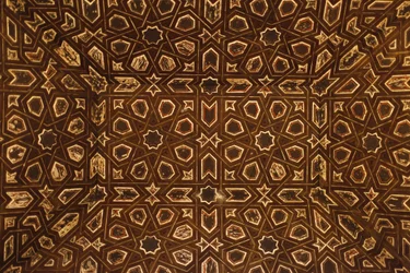 Real Alcázar de Sevilla - Deckendekoration, Sevilla, Spanien