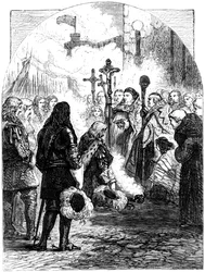 Empfang von James II. in Dublin