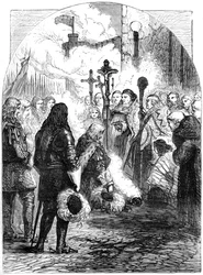 Empfang von James II. in Dublin, um 1689