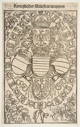 Recto: Wappen von Maximilian I. als König der Römer, verso: Wappen von Florian, 1502